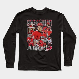 Sebastian Aho Vintage Bootleg Long Sleeve T-Shirt